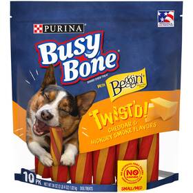 Purina Busy 038100181343 With Begginft Made In Usa Facilities Small/medium Breed Dog Chew Twistftd Ched