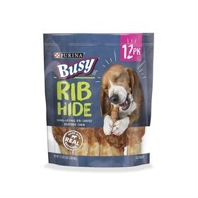 Purina Busy 038100182531 Small/medium Breed Dog Rawhide Treat Rib Hide - 12 Ct. Pouch