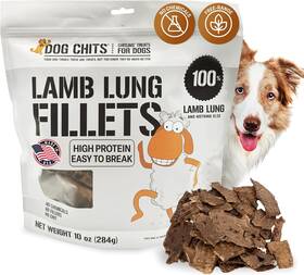Q2 Distribution 705353757587 Dog Chits Lamb Lung Fillets And Puppy Treats - Made In Usa Easy To Break