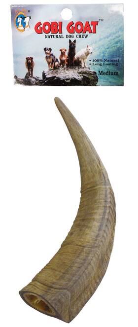 3683 Qt Dog Gobi Goat Horn Chew Small