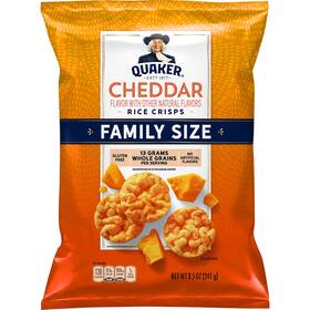 Quaker 030000575116 Rice Crisps Cheddar 8.5 Oz Ounce Pack Of 1 Quaker 030000575116 Rice Crisps Cheddar 8.5 Oz Ounce Pack Of 1