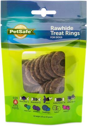 Radio Systems Corporation 445026919937 Petsafe Natural Rawhide Treat Ring Refills Size A Replacement Treats Busy Bud