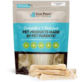 118000-6-10 Raw Paws 6-inch Compressed Rawhide Bones For Dogs 10-count - Packed In Usa Long Las