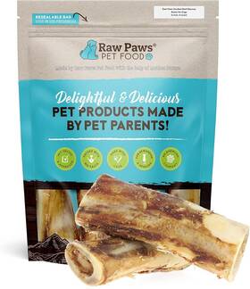 Raw Paws 850006873494 Smoked Beef Marrow Bones For Dogs - 6 Inch 10.84 Ounce Pack Of 4