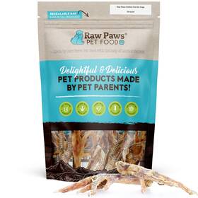 Raw Paws 850006873593 Dried Chicken Feet For Dogs 10 Pack - Packed In Usa 100% Digestible Sing