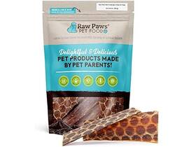 Raw Paws 854821006204 Beef Esophagus Strips For Dogs 6-inch 20-count 20 Count Pack Of 1