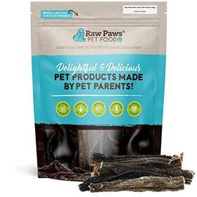 Raw Paws 859125007988 Green Lamb Tripe Sticks For Dogs 25-pack - Single Ingredient Crunchy