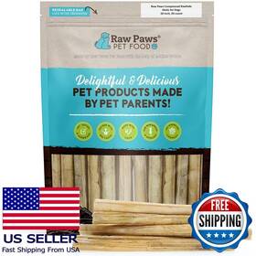 B01ch2uvjs Raw Paws 10 Inch Compressed Rawhide Sticks For Dogs 20-ct - Natural Chews Aggressive