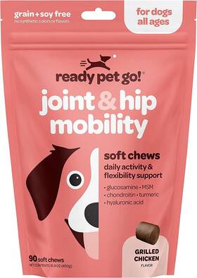 Rpg-jh-1 Ready Pet Go Msm Hip And Joint Chews For Dogs Soft 90