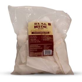 Real Hide 813432011502 All Natural Dog Chew Treats - Premium Rawhide Chips Long Lasting Grass Fe