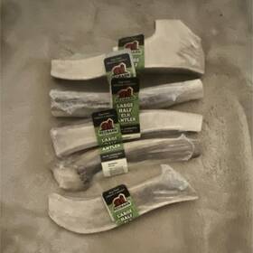 23603 Redbarn 53603/23603 5 Pack Large Half Elk Antler Dog Chews Antlers Horns Adult Treats
