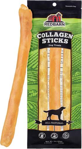 262012 Redbarn Pet Products Large 12 Inch Beef Collagen Sticks For Dogs - 3 Pack