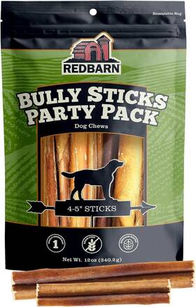 Redbarn Pet Products 785184002148 All Natural 4-5 Inch Bully Sticks For Small And Medium Dogs -