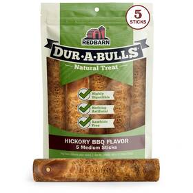 Redbarn Pet Products 785184011072 Natural Dur-a-bulls Treats For Dogs - 5 Medium Sticks Hickory Flavo