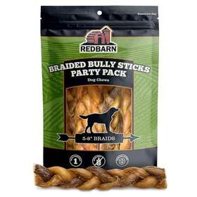 Redbarn Pet Products 785184227763 All Natural 5-8 Inch Braided Bully Sticks For Small And Large Dogs - Healthy