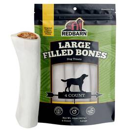 Redbarn Pet Products 785184413326 Large Filled Dog Bones Cheese And Bacon Flavor - Long Lasting Stuffed Femur Ch