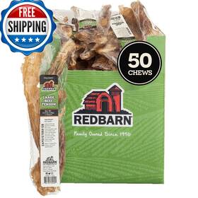 B005eipd9g Redbarn Pet Products Large Beef Tendons All-natural Dog Chews 50-count
