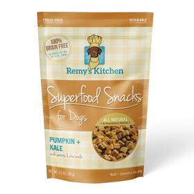 Remy S Kitchen 855781007034 Pumpkin Kale Freeze Dried Dog Treats Usa Sourced And Small Batch Made - Human