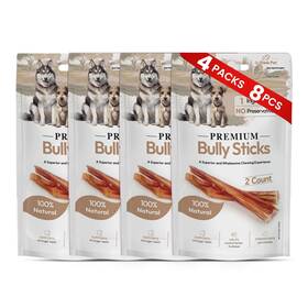 69699 Rethink Pet Bully Sticks For Dogs 8 Count 4 Packs 0.67 Ounce Pack Of 12