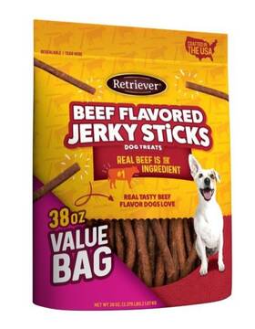 10327055 Retriever 38 Oz Beef Flavored Jerky Sticks Dog Treats