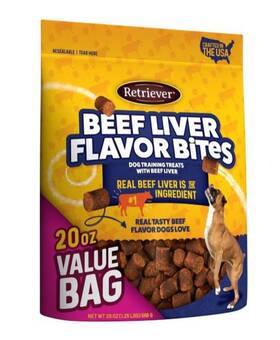 10327058 Retriever 20 Oz Beef Liver Flavor Bites Dog Training Treats
