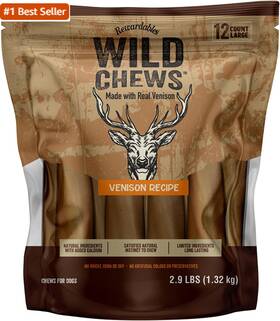 Rewardables 726084247666 Wild Chews Venison Recipe Made With Real Limited Ingredient Long