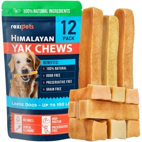Rexipets 810156510045 100% Natural Yak Cheese Himalayan Made Dog Chews All Breeds - Lactose Free Ya Rexipets 810156510045 100% Natural Yak Cheese Himalayan Made Dog Chews All Breeds - Lactose Free Ya