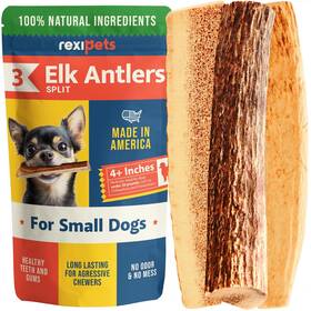 Rexipets 850022943911 100% Natural - Split Antlers For Dogs 3pack Naturally Shed In Usa Gra Rexipets 850022943911 100% Natural - Split Antlers For Dogs 3pack Naturally Shed In Usa Gra