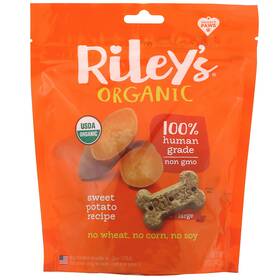 Rlo-00441 Riley S Organics Dog Treats Large Bone Sweet Potato Recipe 5 Oz 142 G
