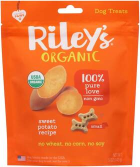 Rileys 313096765730 Organics - Sweet Potato 5 Oz Small Biscuits Human Grade Organic Dog