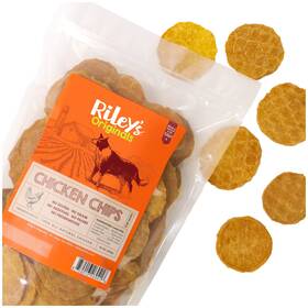Rileys 850013260416 Waffles Chicken Chips For Dogs - Usa Sourced Single Ingredient Dog Treats D