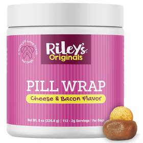 Rileys 850013260492 Pill Wrap For Dogs - Delicious Cheese Bacon Flavored Paste W