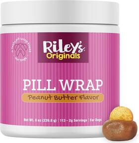Rileys 850013260508 Pill Wrap For Dogs Peanut Butter Flavored Paste Pills 8oz