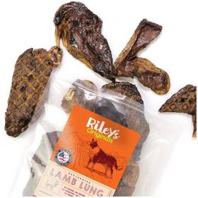 Rileys 850013260539 Premium Dehydrated Lamb Lung Dog Treats - Sourced In Usa Made Air D