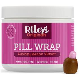 Rileys 850013260881 Pill Wrap For Dogs Delicious Bacon Flavored Paste Pills