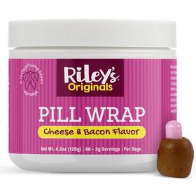 P-rp6037 Rileys Pill Wrap For Dogs - Delicious Cheese And Bacon Flavored Paste