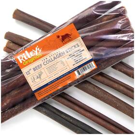 P-rp6060 Rileys 12 Inch Beef Collagen Sticks For Dogs 10 Ounce Pack Of 1