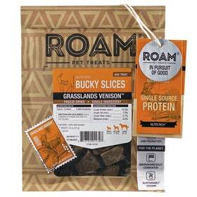 Roam 818782022307 Bucky Slices Freeze Dried Venison 2 Oz. Packs