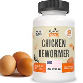 Remedy-110 Roostys Naturals De-wormer For Chickens 120 Count All-natural Formula
