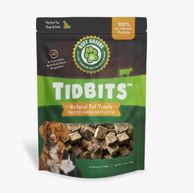 Rg-7794 Ruff Greens New Tidbits 2.5 Oz All Natural Beef Liver Pet Treat For Dogs And Cats