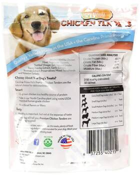 40216 Rusepin 637255402152 Carolina Prime Pet Chicken Tenders Treat For Dogs 1 Pouch One Size