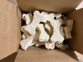 Bio35h Rush Direct 30 Pcs Of 3 Inch -4 White Mini Molded Flat Bone