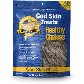 119534 S & M Professionals Savory Prime Cod Skin Fish Strips 16ounce No Artificial Color All Breed Sizes 62