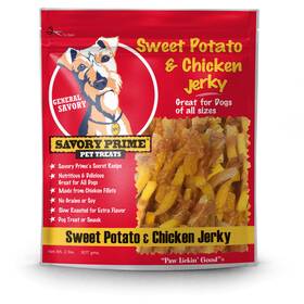 164339 S & M Professionals Savory Prime Sweet Potato And Chicken Jerky 32 Oz Dog Treats