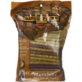 892011 S & M Professionals Savory Prime Rawhide Supreme Stick Beef/liver 100 Pack 5 Inch