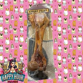 S & M Professionals Inc 810359008004 Savory Prime 801 Hickory Smoked Fully Cooked Beef Shin Bone 1.2 Lbs. For Dogs