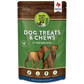 Shortth20 Sancho & Lolas Closet Bully Sticks Thick 6 Inch - 15 Ct