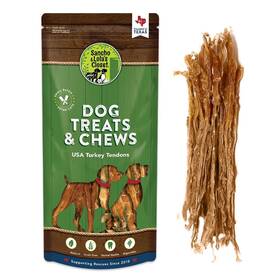 Turk-tend-12oz Sancho & Lolas Closet Gourmet Usa Turkey Tendons By And Lola S 12 Ounces 100% Natural