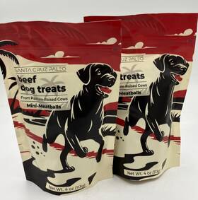 Santa Cruz Paleo 850043179474 2 X 4 Oz Ea Dog Treats Bag Beef Liver For Dogs With