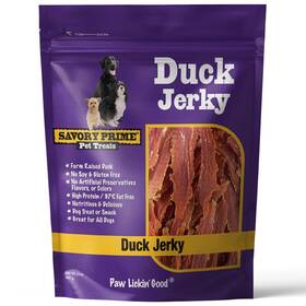 Savory Prime 313057247282 Duck Jerky Dog Treats Made With 100% Real Breast Farm Raised